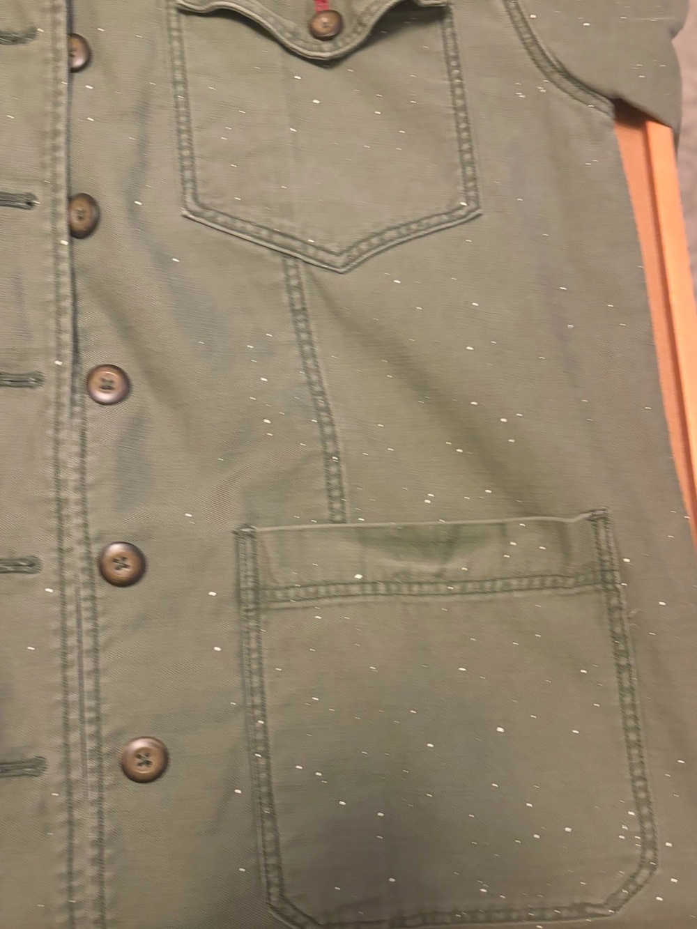 We The Free Olive Green Spruce military American flag 🇺🇸 Jacket - Picture 16 of 16